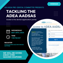 Image flyer-Tackling the ADEA AADSAS. 