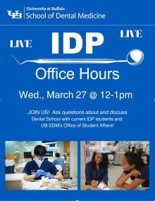 image IDP Office Hours Flyer. 