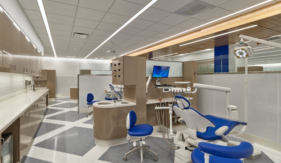 Inside the renovated postgraduate clinic. 