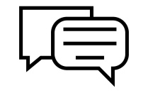 Speech bubble. 