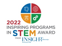 2022 Inspiring Program in STEM Award Logo. 