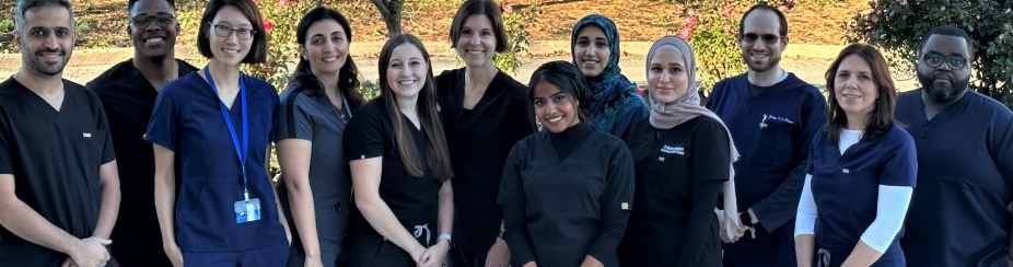 2022 Perio Residents pictured in front of Squire Hall. Image.