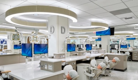 dental school preclinic simulation lab. 