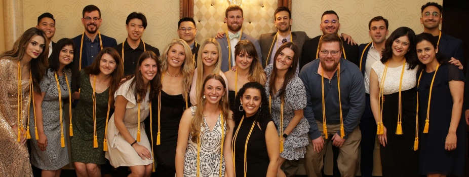 Students and Faculty outside Library. 