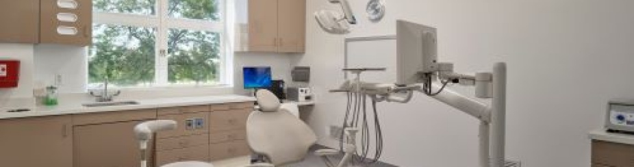 Implant Center Patient Chair in front of a window. 