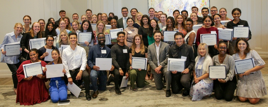 Scholarship recipients from 2025 DDS reception.