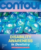ASDA Contour Magazine cover showing various disaiblity symbols. 
