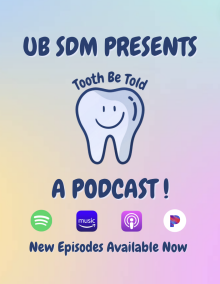 Tooth Be Told Podcast promotion flyer.