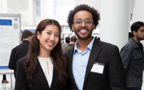 current dental students posing for a picture. 