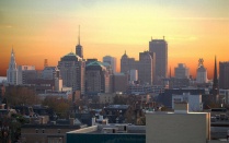 skyline of downtown Buffalo. 