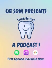 Image flyer for Tooth Be Told podcast. 