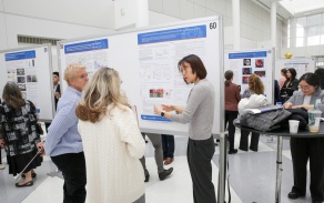 a student presents their research during Research Day 2024. 