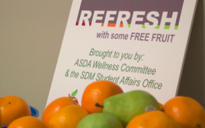 Free fruit given out by the SDM. 
