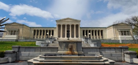 * an image of the Albright Knox Art Gallery.