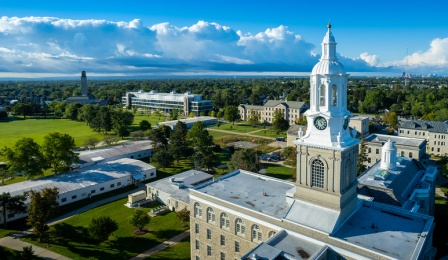 ub south campus in the summer. 