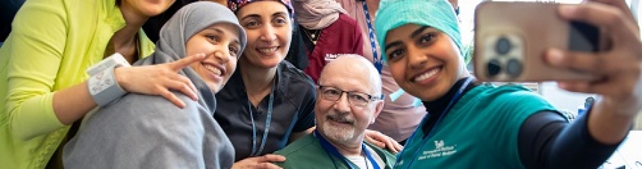 Photo of students and faculty celebrating University at Buffalo.