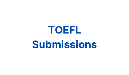 ub idp TOEFL submissions. 