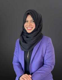Headshot of Afia Anwar Khan. 