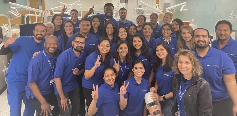 International Dentist Program Class of 2026 students in pre-clinic. 