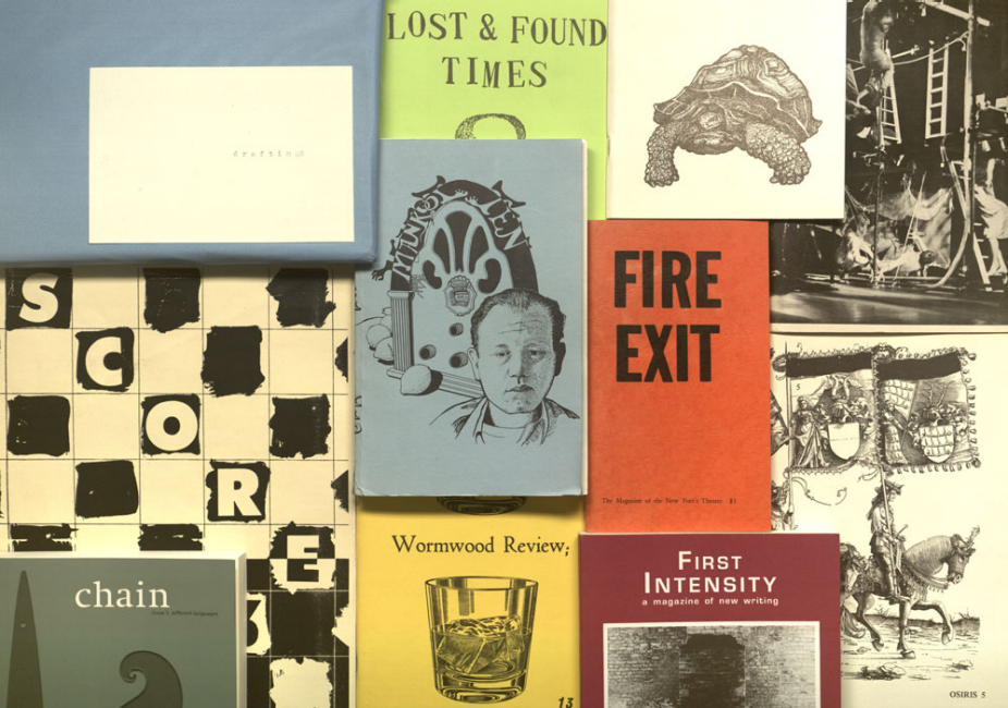 A collage of the literary magazine that UB will archive. 