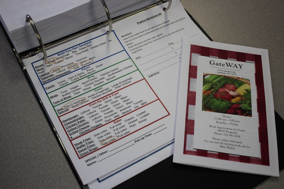 With the implementation of Lean, student workers of the WAY cafés are armed with simpler, color-coded order forms. The forms are also incorporated into classroom curriculum.