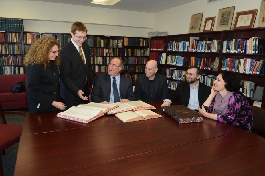 From left, Marla B. Segol, Alexander Green, Richard A. Cohen, Noam Pines, Sergey Dolgopolski and Lilia Dolgopolskaia. 