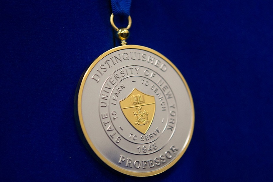 The SUNY Distinguished Professor medal.