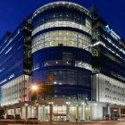 Zoom image: Delaware North headquarters in downtown Buffalo, N.Y., which opened in 2015. Photo courtesy of Architectural Building Products. 