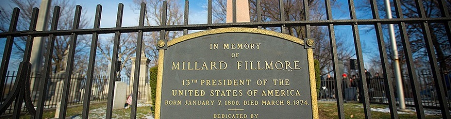 Millard Fillmore grave site in Buffalo's Forest Lawn Cemetery. 