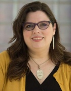 Portrait of UB Social Work researcher Melanie Sage. 