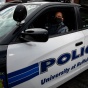 Photo of a UB police patrol car. 
