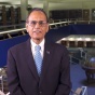 Screen shot of UB President Satish K. Tripathi delivering his State of the University address. 