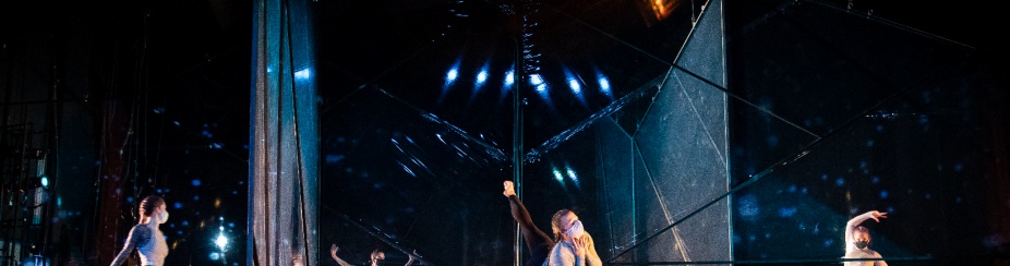 students dance on stage. 