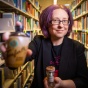 Zoom image: Cari Casteel, University at Buffalo clinical assistant professor of history, studies the history of deodorant. Credit: Douglas Levere / University at Buffalo 
