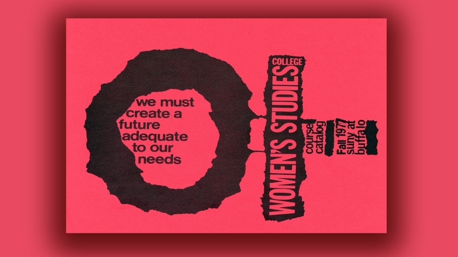 UB Women's Studies 1977 Course Catalog, cover (detail). 