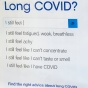 A list of long covid symptoms. 